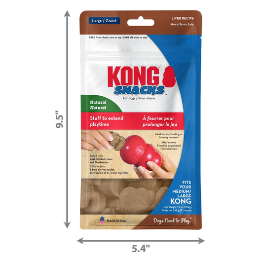 KONG STUFF'N SNACKS PUPPY TREATS CHICKEN LIVER LARGE